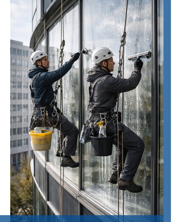 Мойка панорамных окон в Волхове от 366 р. заказать у ВЫСОТНИК-Влх