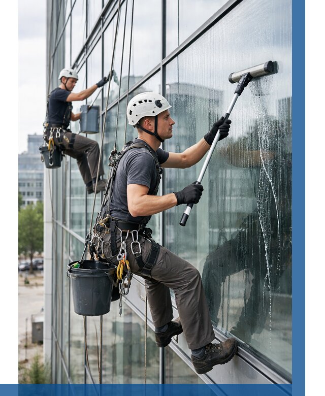 Мойка витражей альпинистами в Волхове от 733 р. под ключ|ВЫСОТНИК-Влх