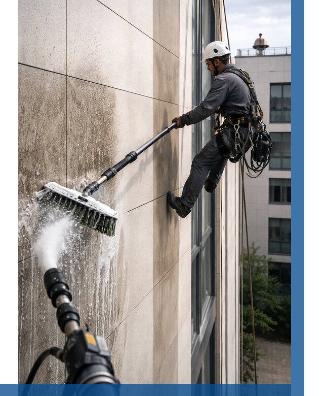 Мойка фасада из керамогранита в Волхове от 314 р. | ВЫСОТНИК-Влх