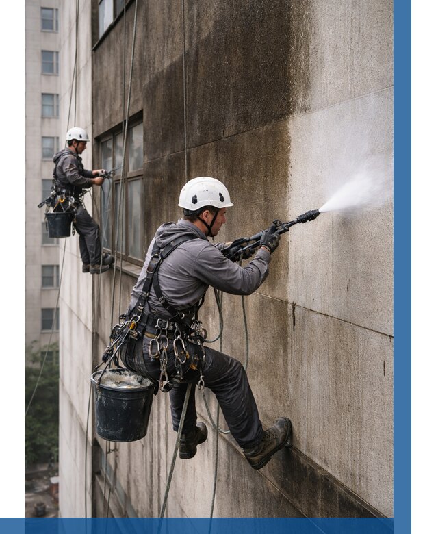 Очистка фасада от копоти в Волхове от 262 р. | ВЫСОТНИК-Влх