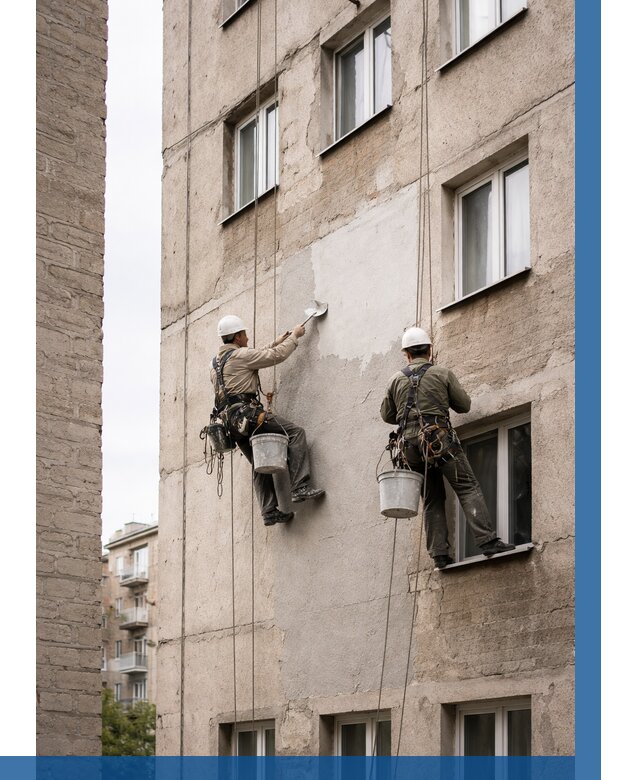 Косметический ремонт фасада в Волхове от 1151 р. | ВЫСОТНИК-Влх