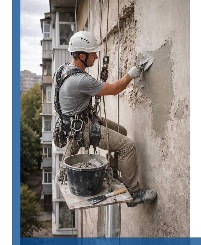 Восстановление фасадной штукатурки в Волхове с гарантией качества