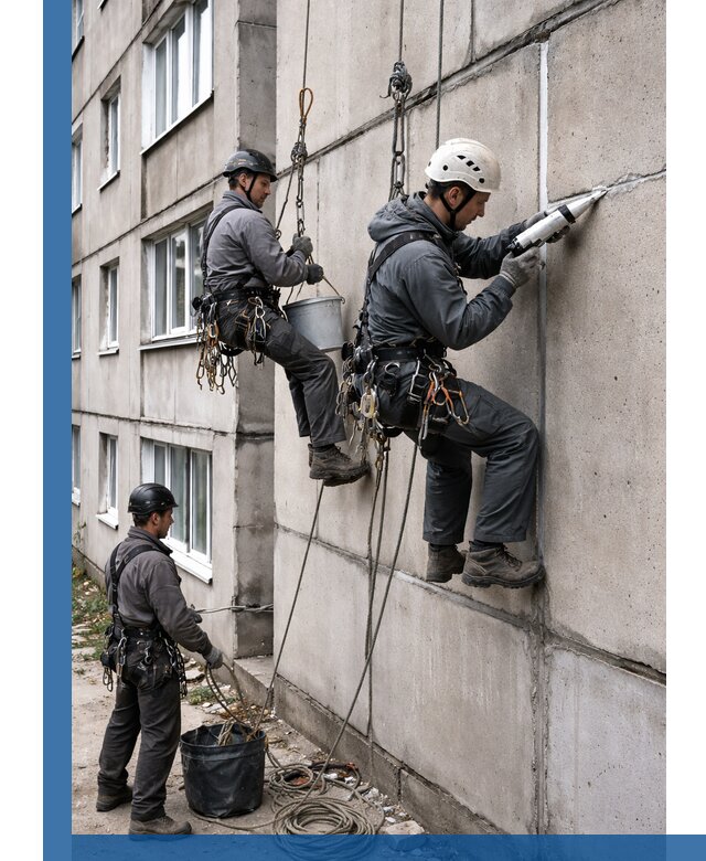 Герметизация межпанельных швов в Волхове с гарантией герметичности