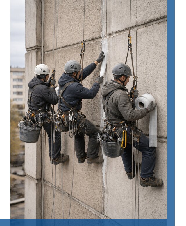 Ремонт межпанельных швов в Волхове от 785 р. | ВЫСОТНИК-Влх