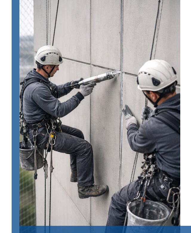 Первичная герметизация швов фасадов и кровель в Волхове