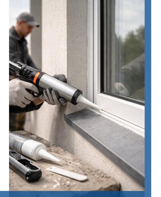 Герметизация монтажных швов окон в Волхове от 680 р. | ВЫСОТНИК-Влх