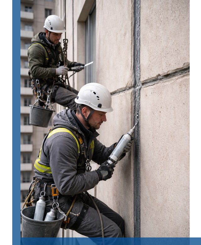 Герметизация деформационных швов фасада в Волхове качественно