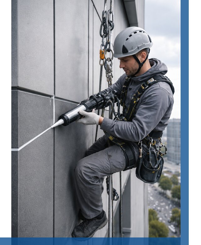 Герметизация стыков фасадных панелей в Волхове от 6804 р.| ВЫСОТНИК-Влх