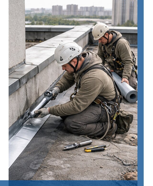 Ремонт кровельных примыканий в Волхове от 1256 р. | ВЫСОТНИК-Влх