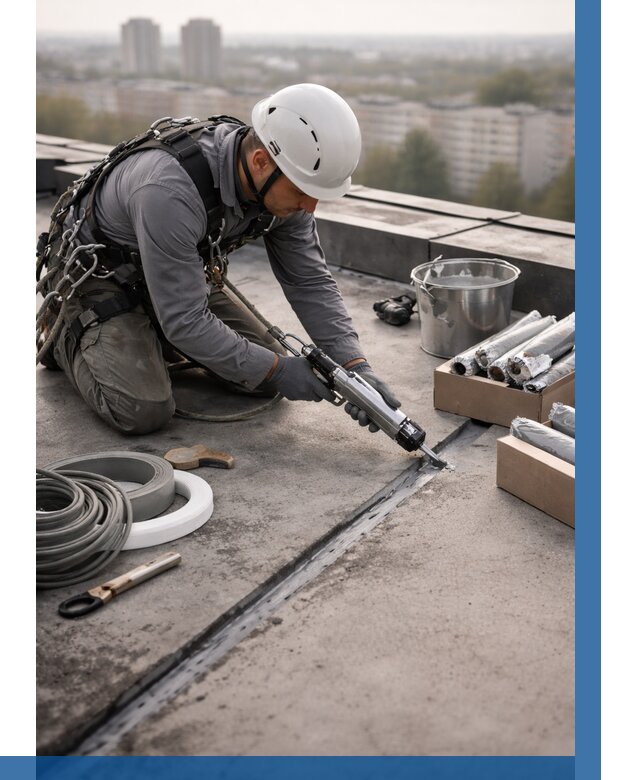 Герметизация швов кровли в Волхове от 471 р./м2 | ВЫСОТНИК-Влх