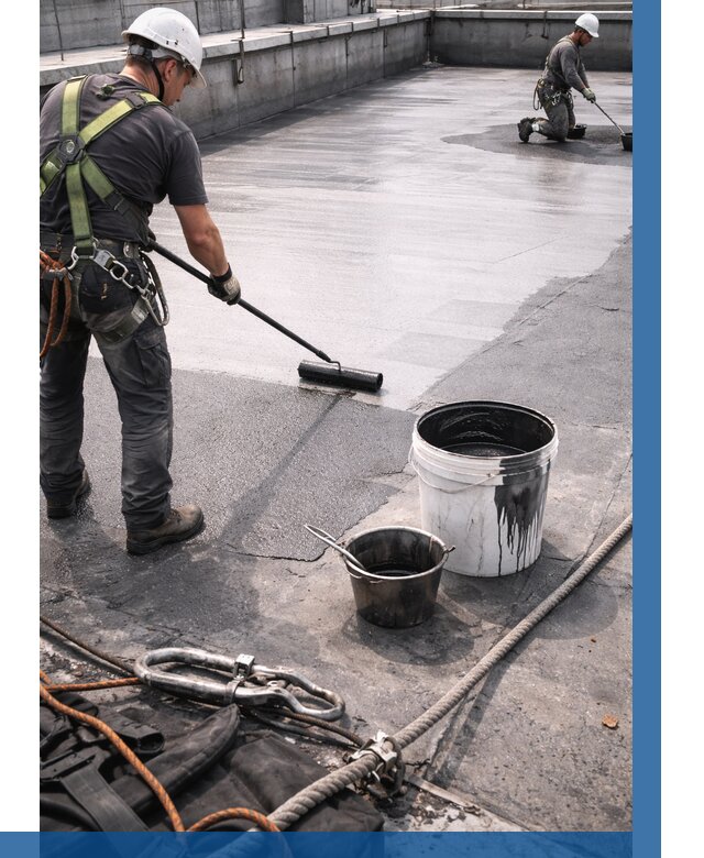 Гидроизоляция кровли жидкой резиной в Волхове от 523 р. | ВЫСОТНИК-Влх