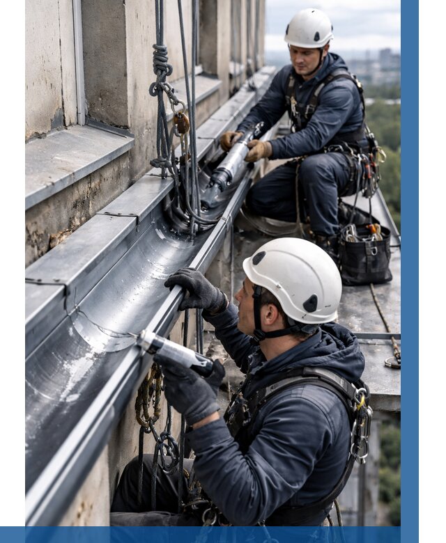 Ремонт водосточных желобов в Волхове от 6804 р. | ВЫСОТНИК-Влх