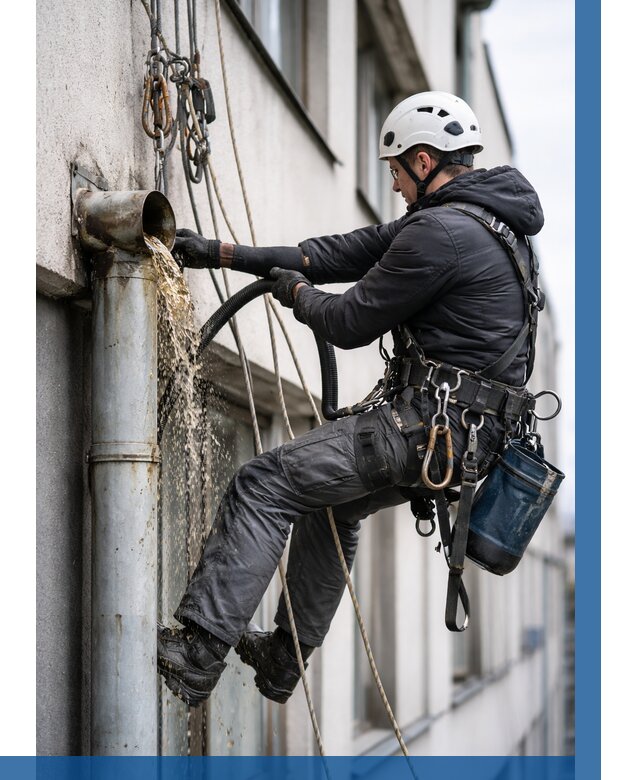 Прочистка водосточных труб в Волхове от 3664 р. | ВЫСОТНИК-Влх