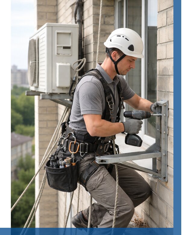 Установка кронштейнов кондиционера в Волхове от 3664 р. | ВЫСОТНИК-Влх