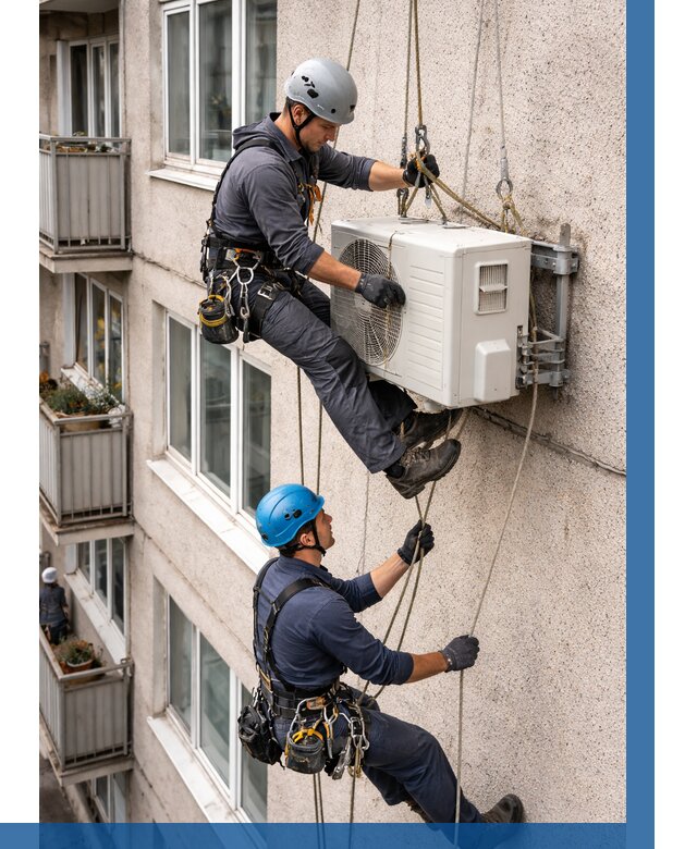 Перенос внешнего блока кондиционера в Волхове от 9421 р.| ВЫСОТНИК-Влх