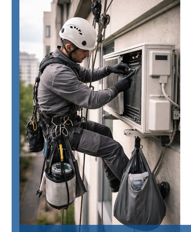 Обслуживание внешнего блока кондиционера в Волхове профессионально