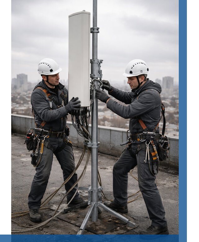 Монтаж антенн связи на крыше в Волхове от 8898 р. | ВЫСОТНИК-Влх