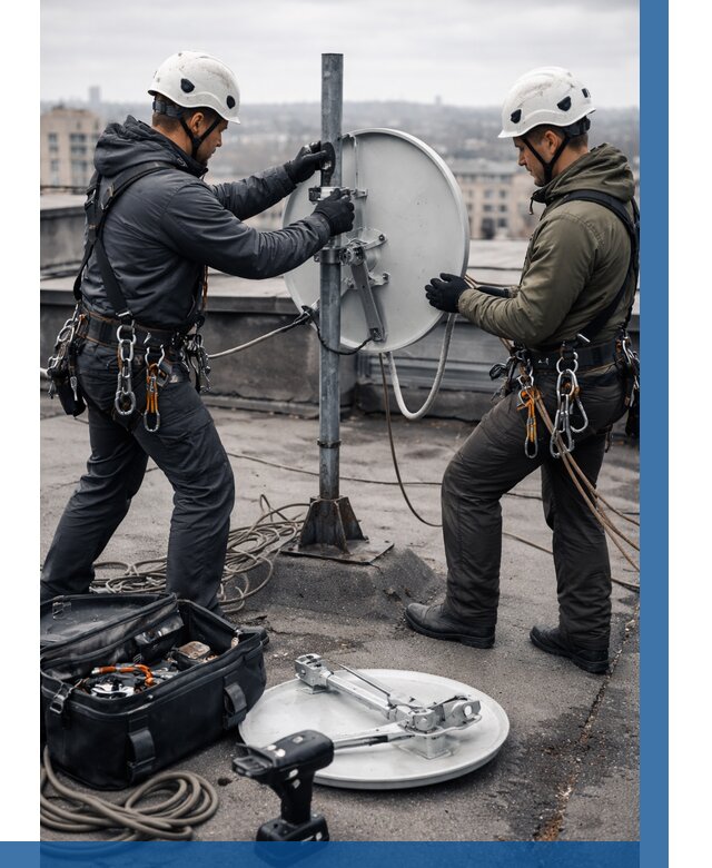 Демонтаж антенн на крыше в Волхове от 4711 р. | ВЫСОТНИК-Влх