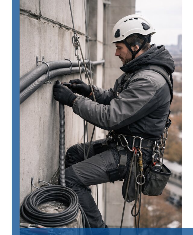 Профессиональный монтаж гофры для кабеля в Волхове с гарантией