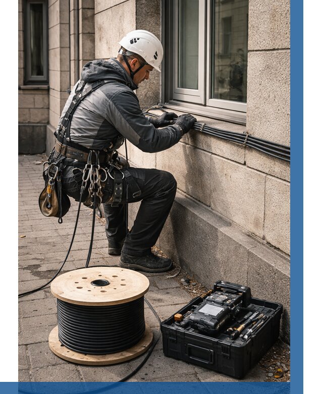 Прокладка оптоволоконного кабеля в Волхове от 837 р. | ВЫСОТНИК-Влх