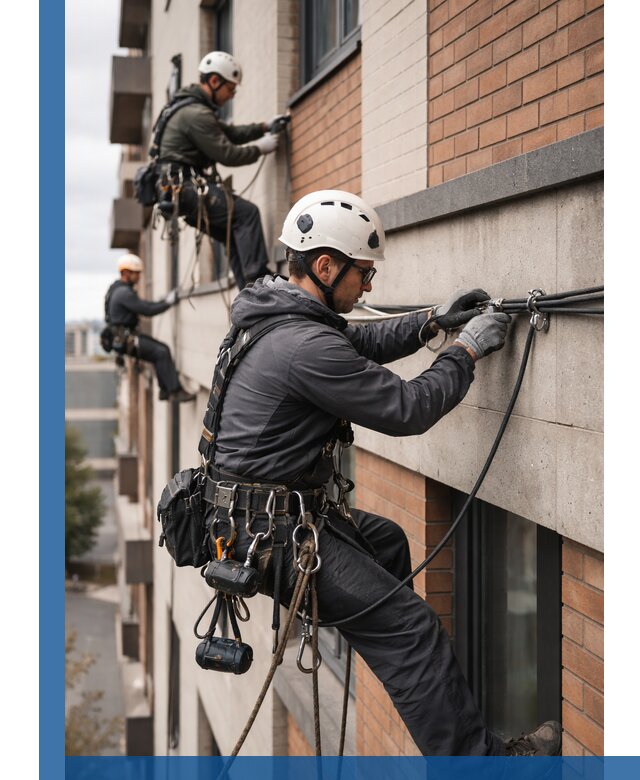 Крепление кабеля на фасаде монтаж и крепеж в Волхове