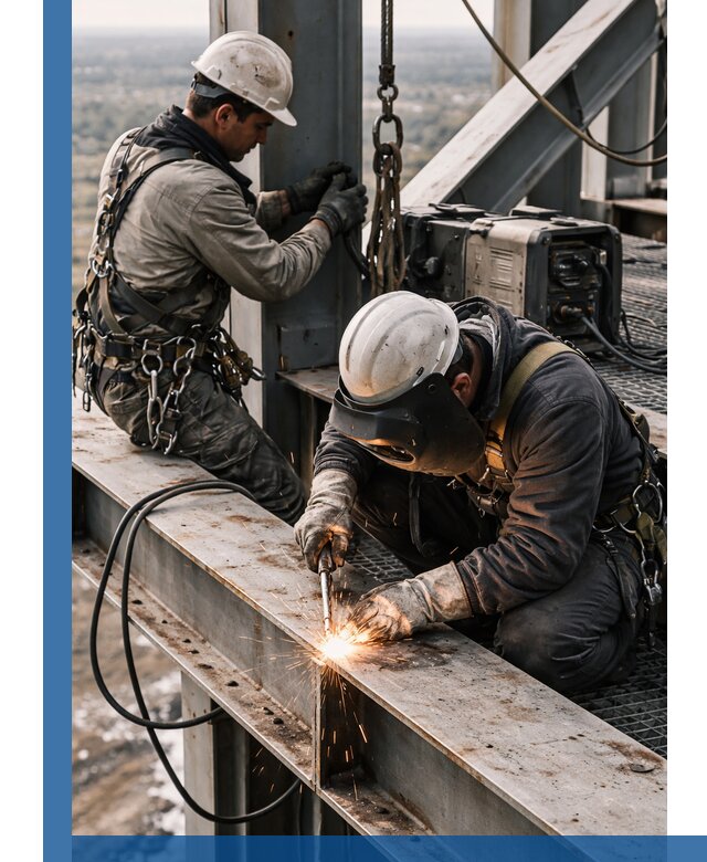 Высотные сварочные работы в Волхове для промышленных объектов