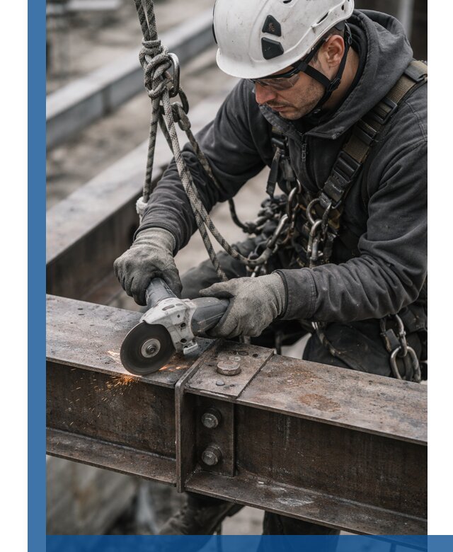 Резка металла на высоте в Волхове для зданий и конструкций