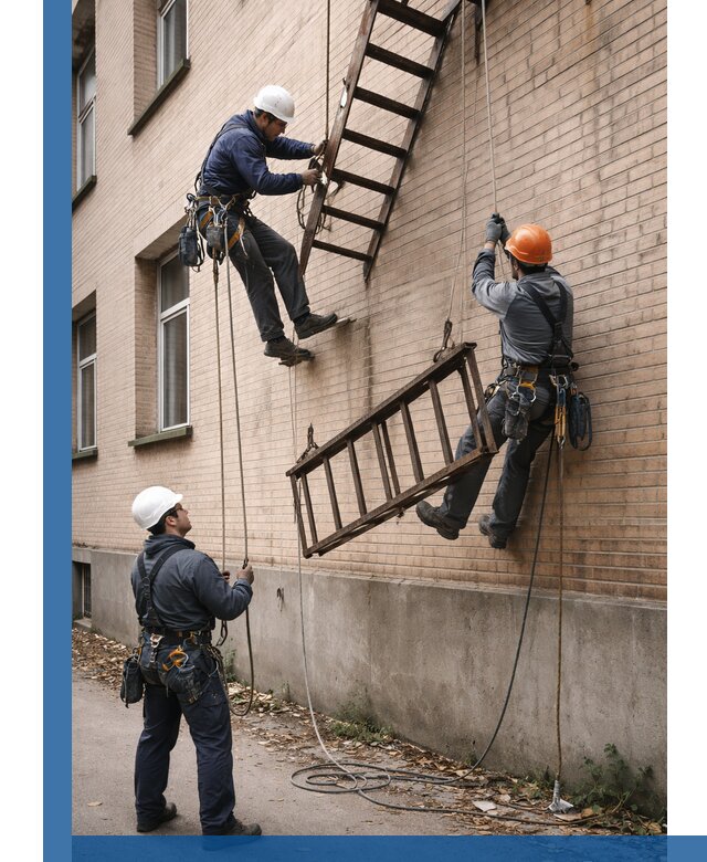 Демонтаж пожарной лестницы в Волхове быстро и безопасно