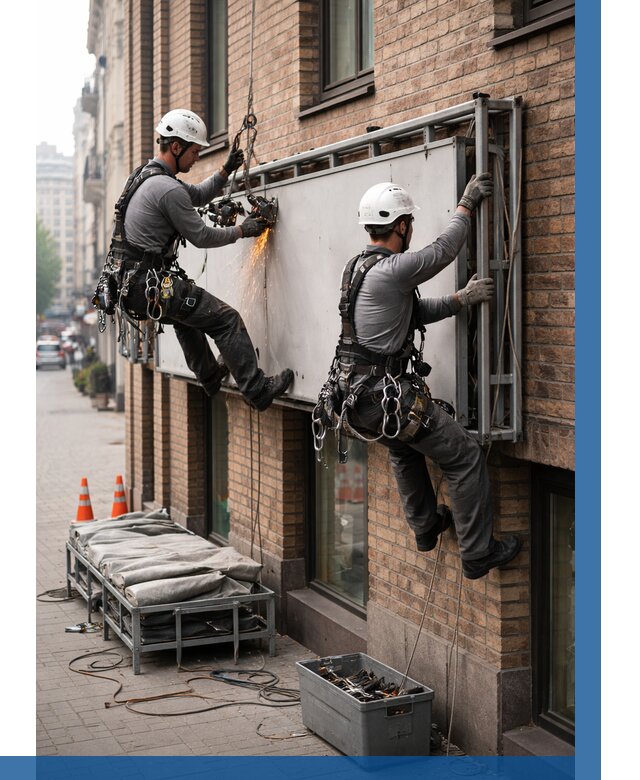 Демонтаж рекламной вывески в Волхове от 6804 р. | ВЫСОТНИК-Влх