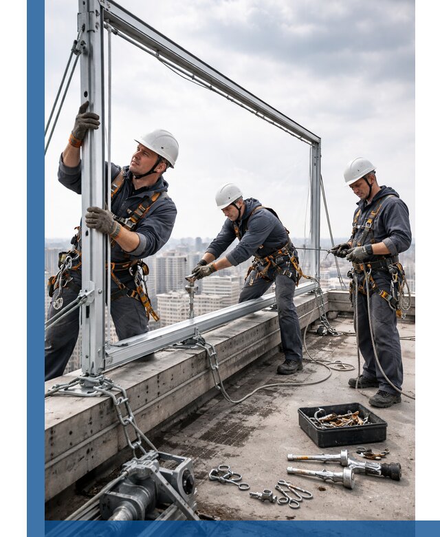 Монтаж крышных рекламных конструкций под ключ в Волхове