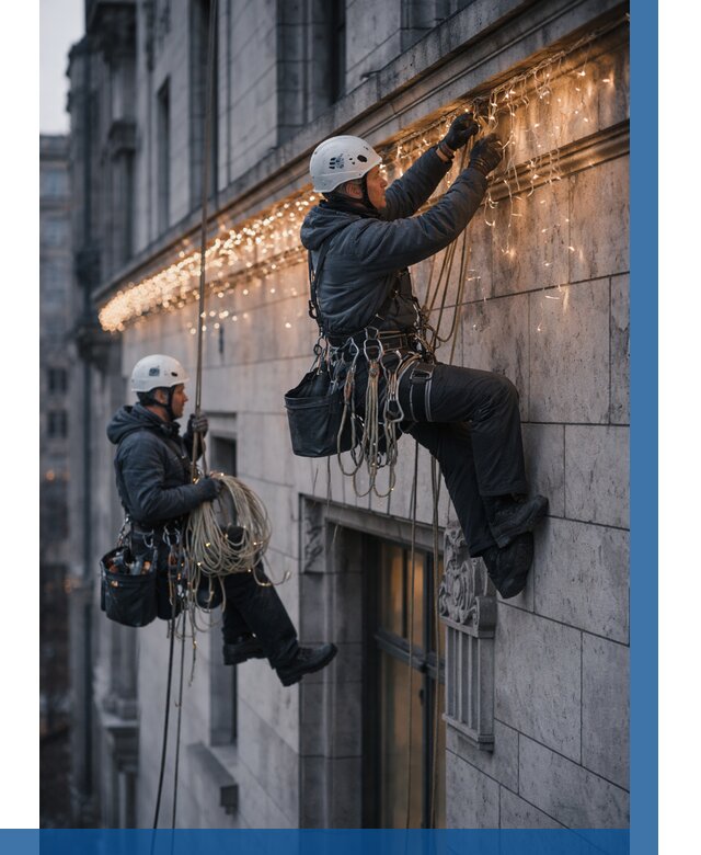 Монтаж новогодней иллюминации в Волхове от 8898 р. | ВЫСОТНИК-Влх