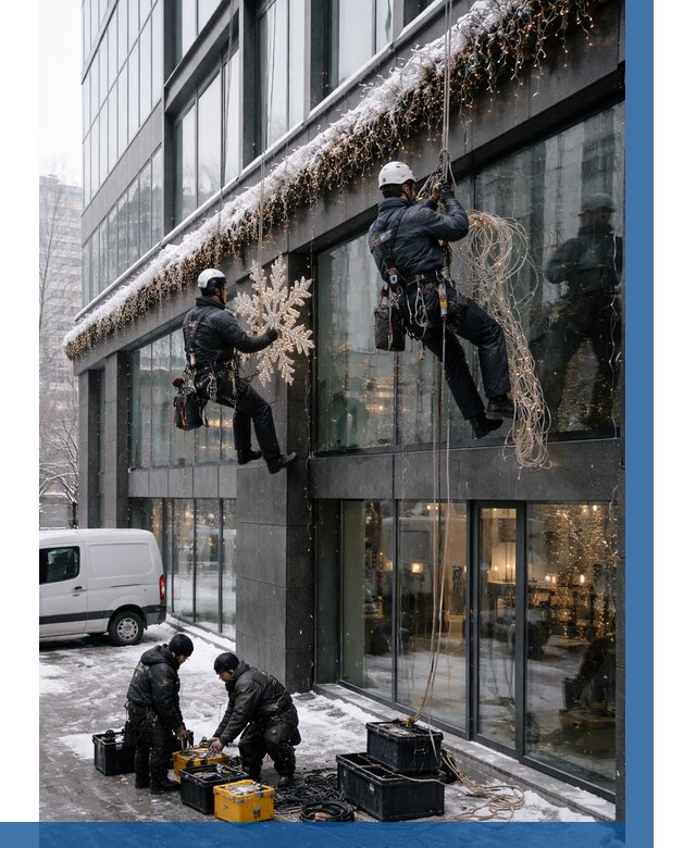 Демонтаж новогоднего оформления в Волхове от 5757 р. | ВЫСОТНИК-Влх