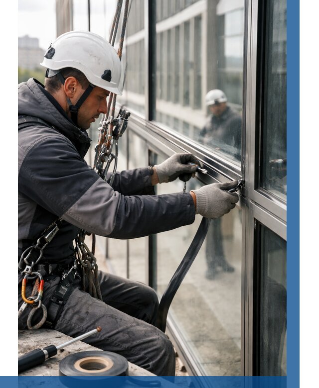 Ремонт витражных конструкций в Волхове от 3664 р. | ВЫСОТНИК-Влх