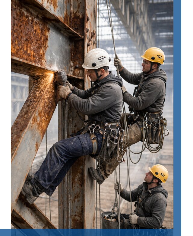 Зачистка металла от ржавчины в Волхове от 366 р. | ВЫСОТНИК-Влх