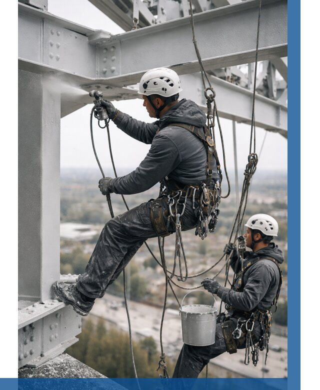 Покраска металлоконструкций на высоте в Волхове 366 р |ВЫСОТНИК-Влх