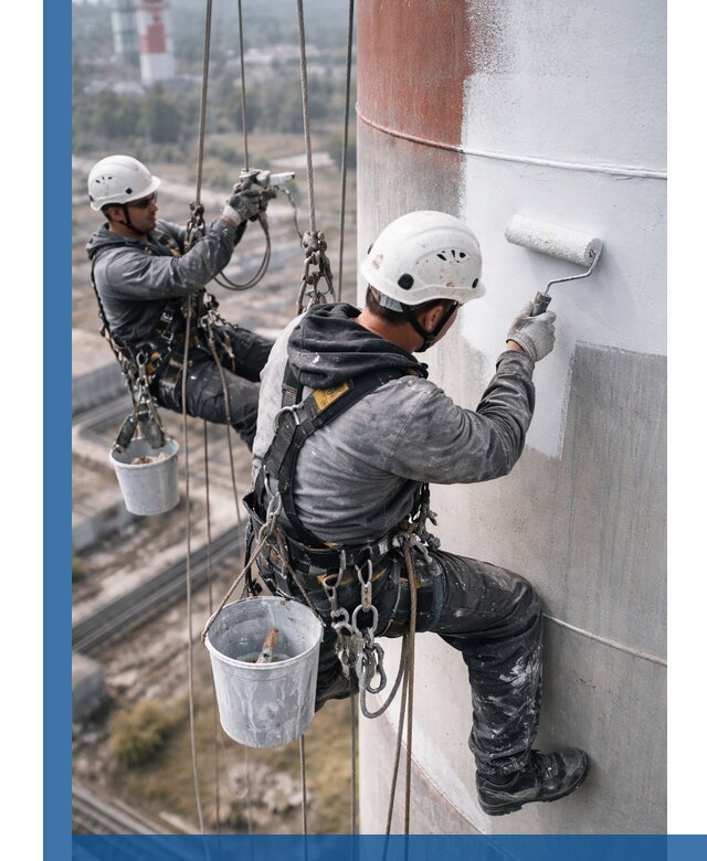 Покраска дымовых труб в Волхове: антикоррозийная защита и восстановление