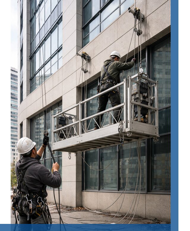 Монтаж и подъем фасадной люльки в Волхове от 12562 р. | ВЫСОТНИК-Влх