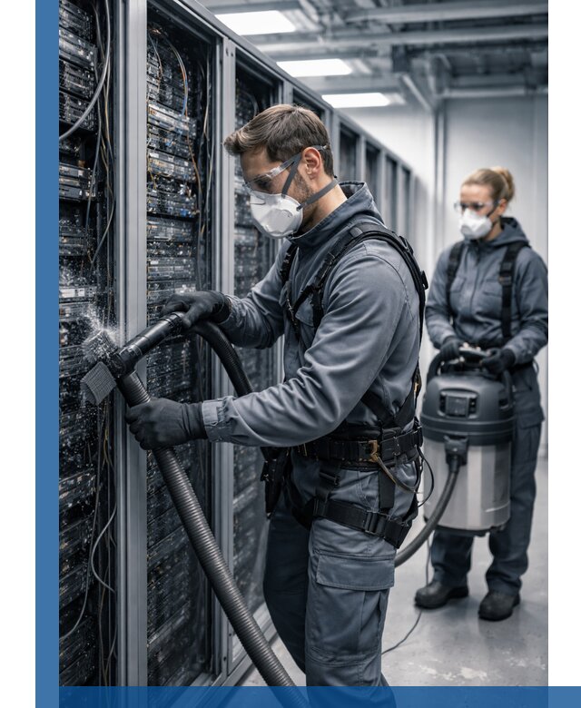 Обеспыливание серверной комнаты в Волхове, профессиональная очистка