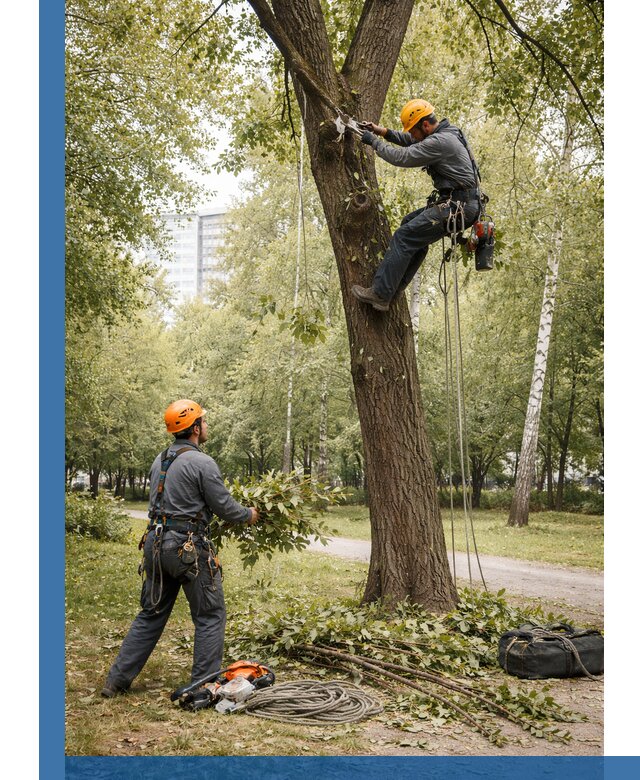 Санитарная обрезка деревьев в Волхове, профессионально и безопасно