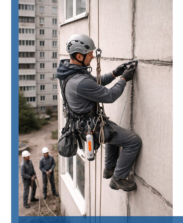 Обследование межпанельных швов и герметизация в Волхове